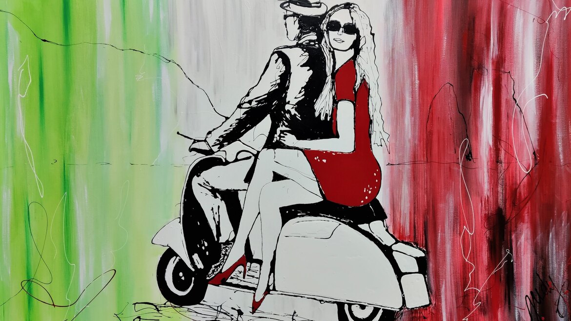 De charme van Italië, gevangen in kunst